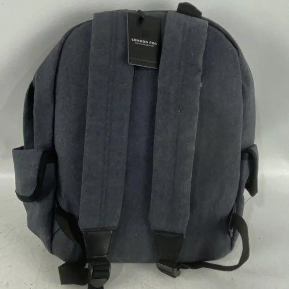 Nwt London Fog Denim Canvas Backpack